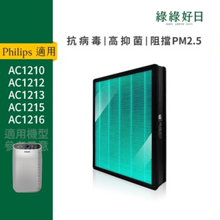 適用Philips飛利浦 舒眠抗敏清淨機 AC1213 1212 1210 1215 蜂顆活性碳複合抗菌HEPA濾網