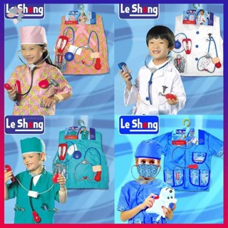 📌新品📌COS兒童女 醫生表演角色扮演服裝 兒童男宇航員衣服裝 兒童廚師護士消防員服裝 兒童萬聖節裝扮