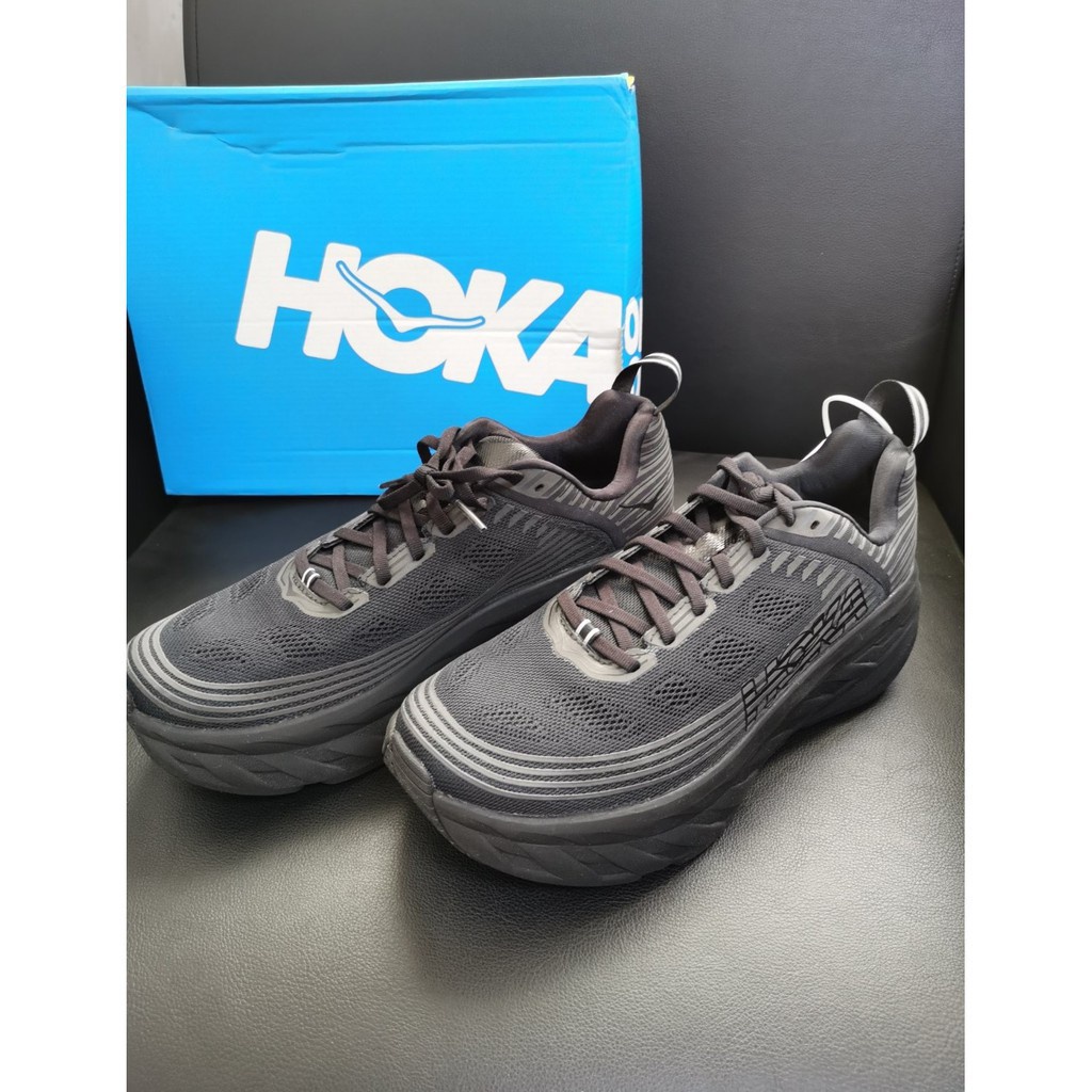 正貨 Hoka One One Bondi 6 黑色 登山鞋1019269-BBLC