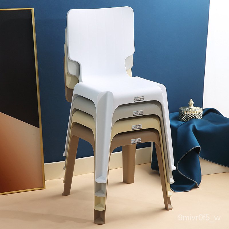 餐桌椅 塑料椅子現代簡約餐椅網紅休閒創意成人靠背椅加厚結實餐桌椅傢用 工業風椅 餐廳椅 椅子 休閒椅