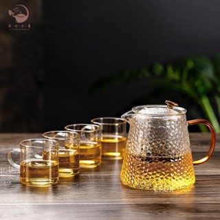 【臺灣公司 免運】茶壺 泡茶壺 純手工錘紋茶壺 煮茶壺 玻璃茶具 玻璃茶壺 可用電陶爐煮茶器