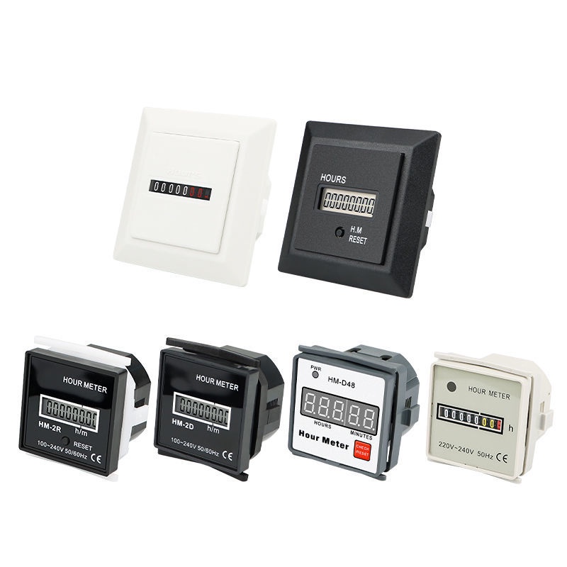 優化 優品熱賣#貝爾美HM-1機械累時器累加計數器工業沖床計時器AC220V數顯累時器 高品質新品精品優品特惠限時下殺