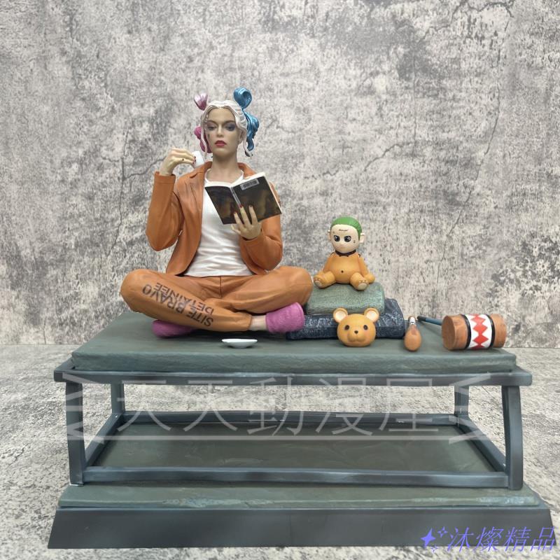 超值特惠🥇 自殺小隊模型 QG 哈莉·奎茵 漫威反派系列 坐姿 小丑女 小丑應託 GK雕像 手辦 桌面啊件 盒裝 禮物