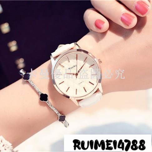 卡曼_夜光韓版手錶女學生簡約潮流時尚白色微微一笑很傾城鄭爽同款手錶