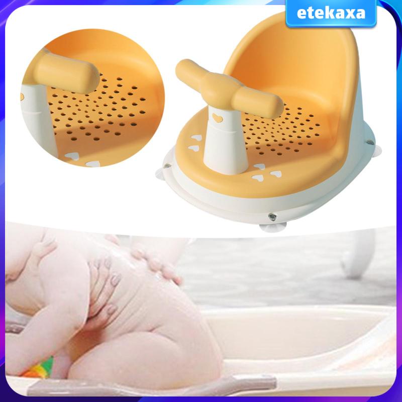 Baby Bathtub Seat Sit up Bathing with 4 Secure Suction Cup f