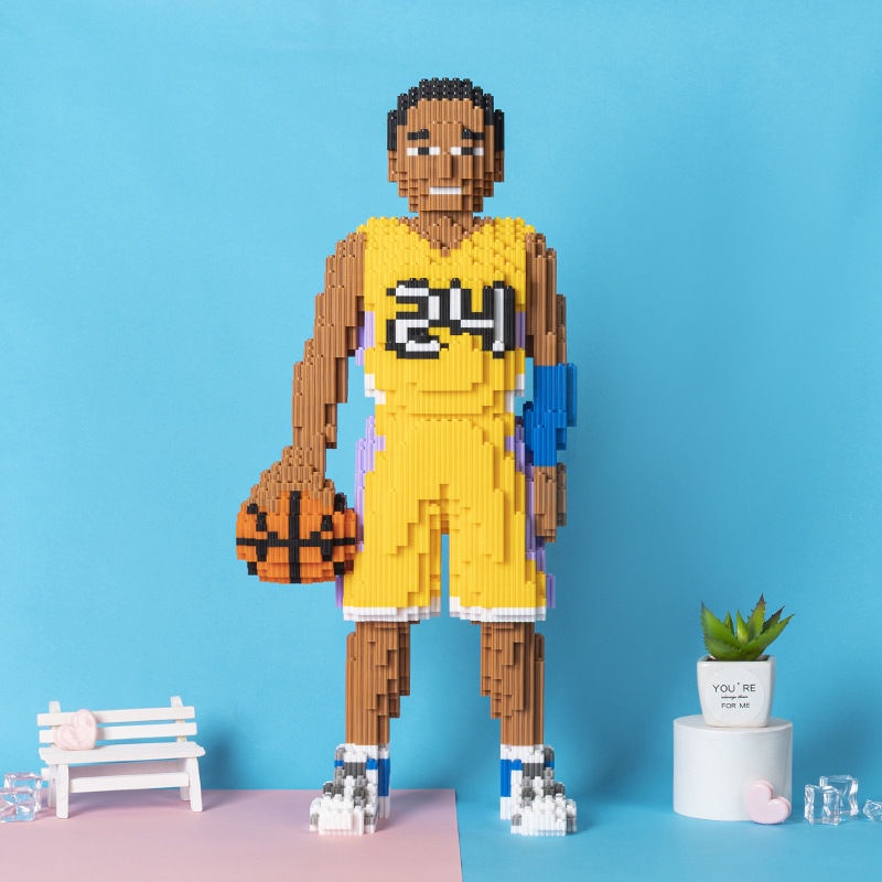 新品NBA科比兼容樂高積木灌籃高手顆粒益智拼裝兒童玩具男孩禮物