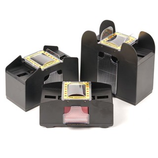 有貨 桌遊賭場同款 撲克自動洗牌器 自動發牌器德州撲克自動洗牌機電動洗牌器發牌機黑傑克桌遊塑膠洗發牌器撲克a