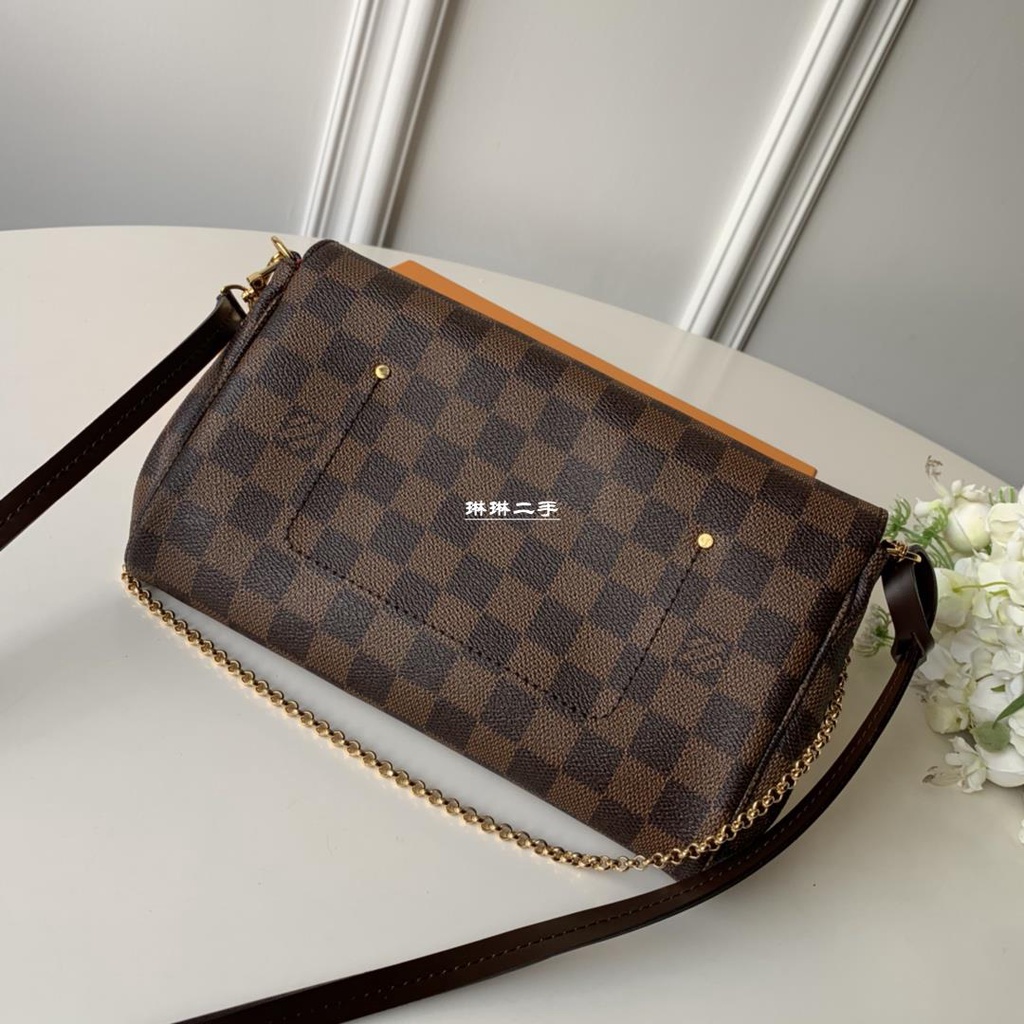 Sold Out Louis Vuitton Damier Ebene Favorite Mm N41129 Rm0