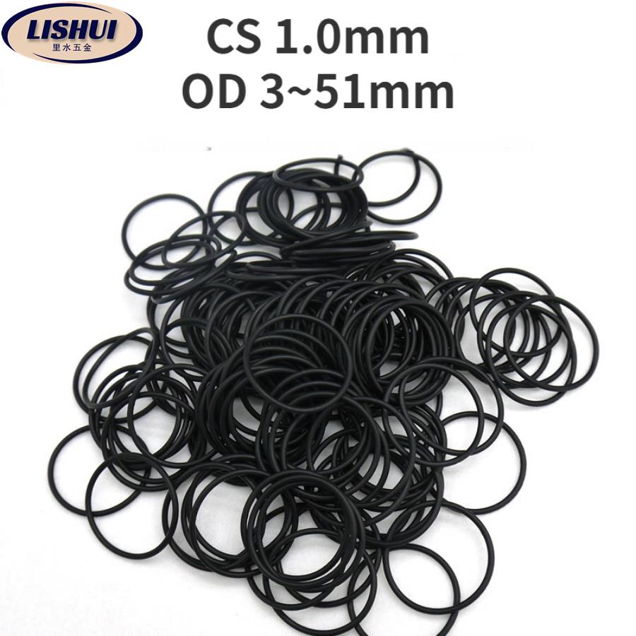 💯台灣出貨⚡️O型圈 黑色O型環 OD3~51mm*cs1.0mm NBR橡膠密封件 耐油耐腐蝕/低價
