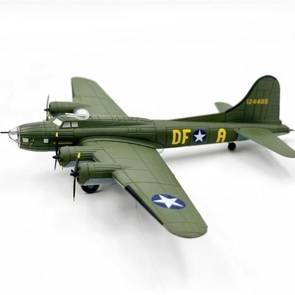戰機模型 Amer 1/144二戰B-17美軍B17轟炸機合金仿真靜態飛機軍事模型擺件 客機 合金 飛機模型 飛機玩具