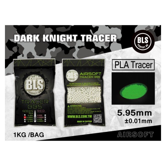 【軍需處】 BLS 0.25g 環保夜光彈 (PLA)(環保彈 / 螢光彈)