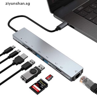8 In 1 Multiport Type C To USB-C 4K HDMI Adapter USB 3.0 Cab