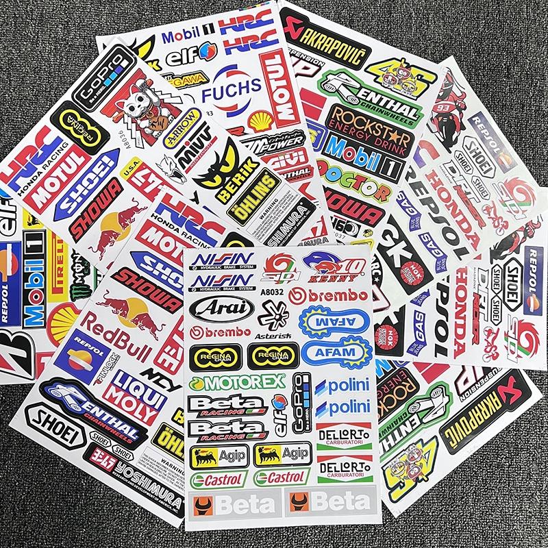 桃源出貨 HRC NGK MOTUL GoPro 贊助貼紙適用於重機賽車摩托車裝飾防水貼紙機車貼