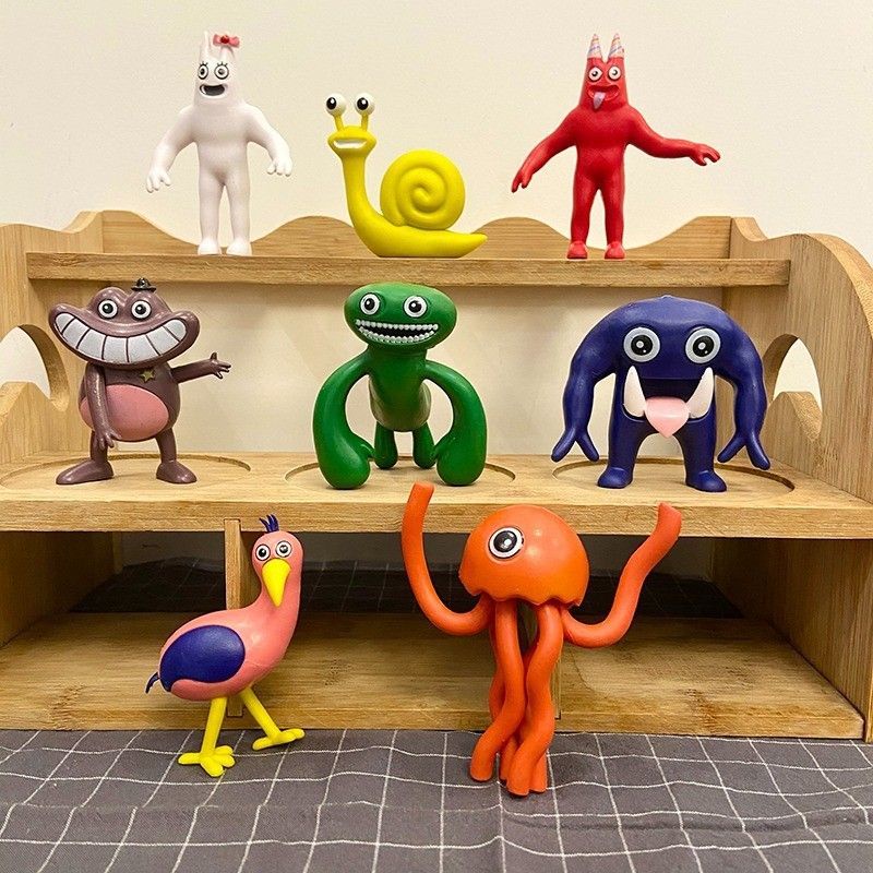 【限時免運】班班幼兒園怪物玩具斑斑花園游戲手辦公仔玩偶模型小擺件兒童禮物