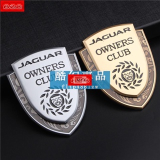 Myx車品適用於JAGUAR積架 F type E pac XE XJL個性車標貼 金屬側標 尾箱標 車貼3D立體車標