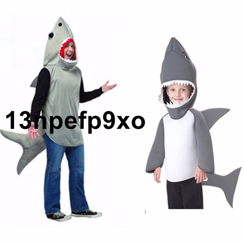 ￥高性價比#成人動物衣服卡通人偶鯊魚cos服鯊魚服裝演出服海底世界角色扮演