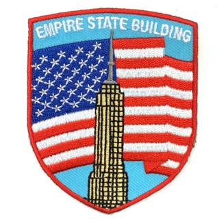 【A-ONE】美國 紐約 帝國大廈 電繡刺繡布章貼布 布標 燙貼 徽章 肩章 NYC 識別章 背包貼