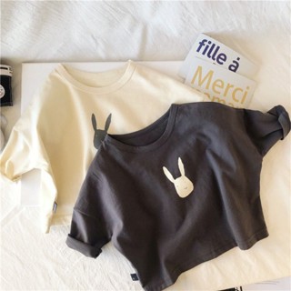 ✨HELLOBABY童裝店✨ 百搭衣服 兒童長袖T恤男童純棉打底衫女童春秋童裝百搭上衣小童春季洋氣潮