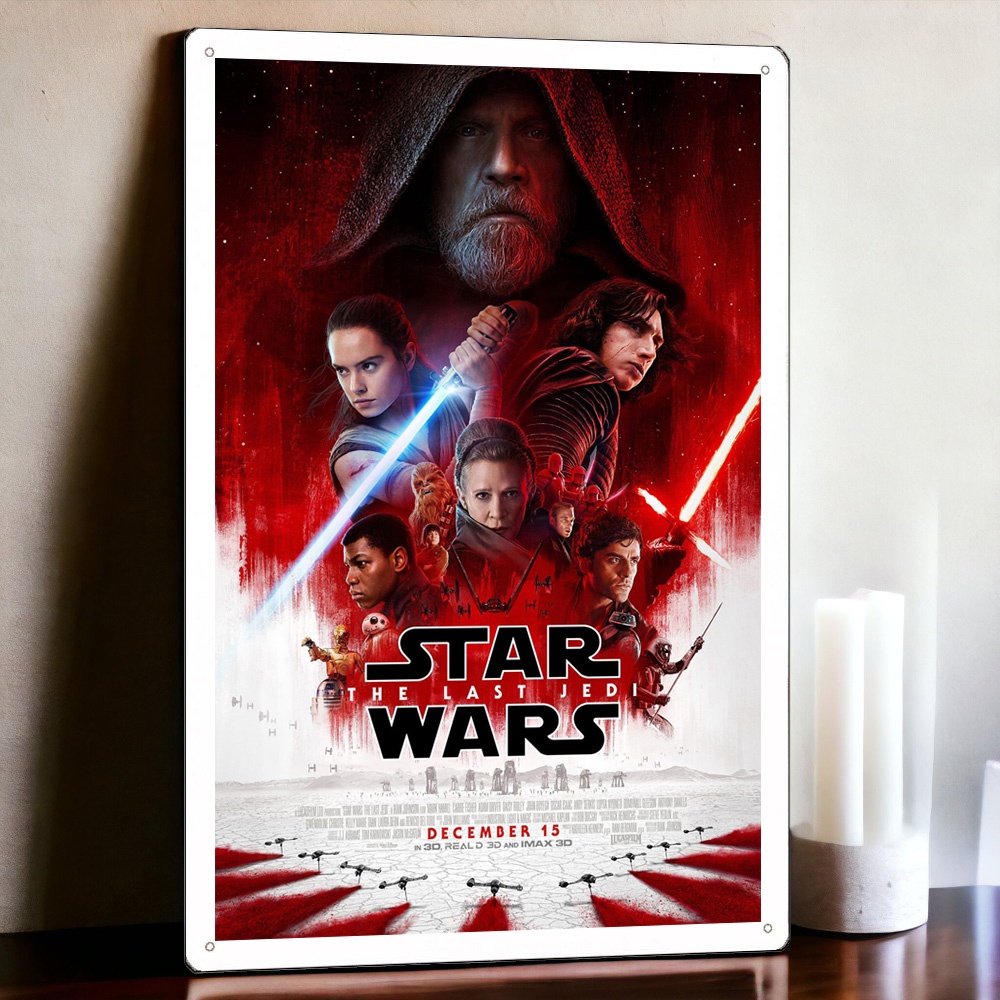 星際大戰：最後的絕地武士 電影海報鐵皮畫 Star Wars: Episode VIII - The Last Jedi