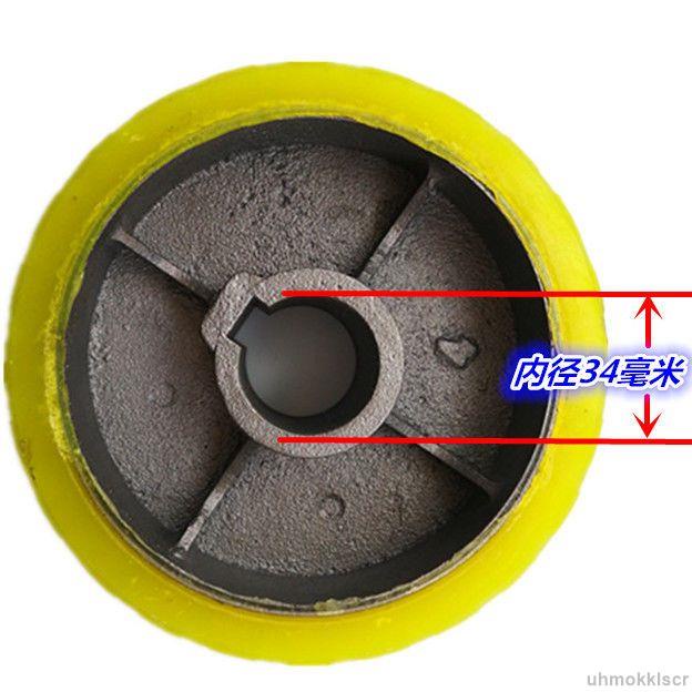 混凝土攪拌機膠輪摩擦攪拌機聚氨酯皮輪砂漿水泥攪拌機不脫膠輪子
