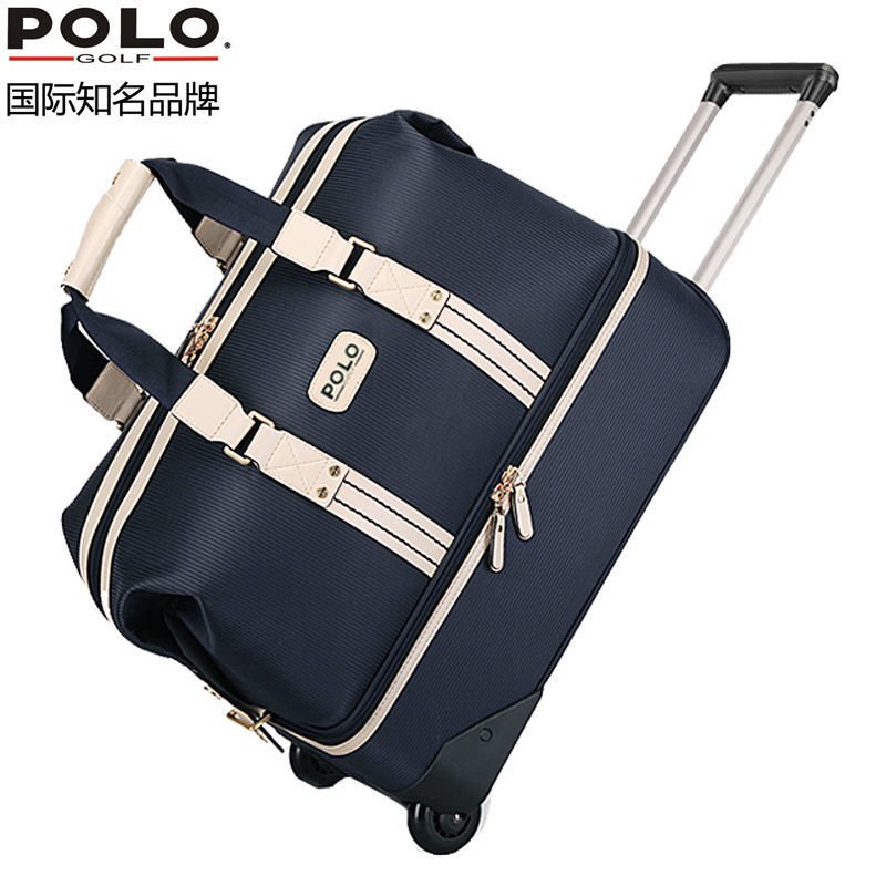 祥海戶外 高爾夫 POLO GOLF 高爾夫球衣物包大容量雙層拉桿帶輪旅行袋服裝包練習場推薦 臺灣熱賣 Q9D6