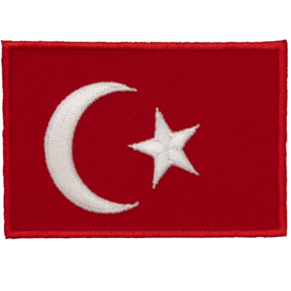 【A-ONE】土耳其 布藝徽章 背膠背包貼 Flag Patch立體繡貼 熨斗士氣章 布藝識別章 布藝識別章 熨燙士氣章