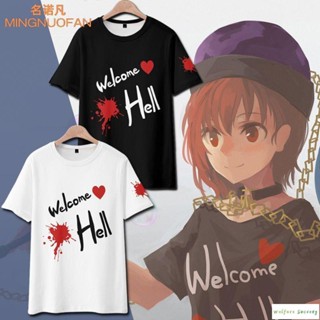 新款🔥赫卡提亞紺珠傳同款cos短袖T恤東方project周邊日系動漫痛衣服夏 大尺碼上衣t cos上衣t恤 短褲套裝