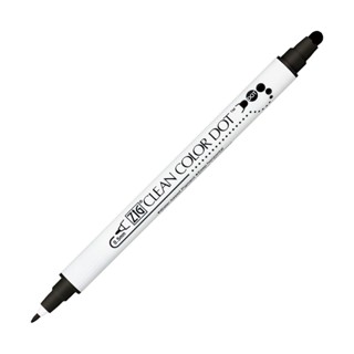 【Kuretake 日本吳竹】ZIG Clean Color Dot 點點筆 一般色 黑色 (TC-6100-010) 墊腳石購物網