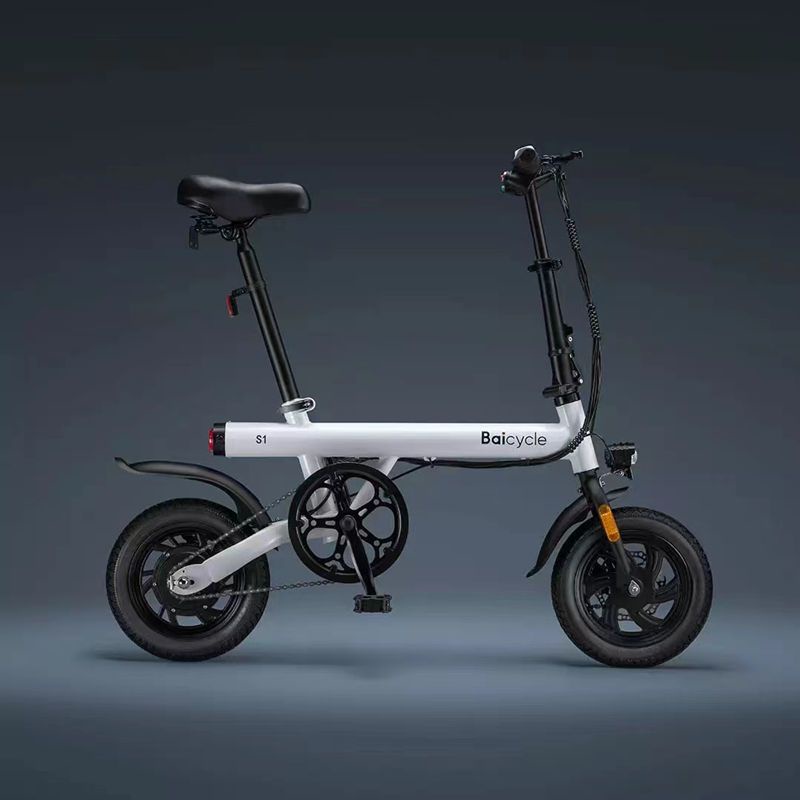 【臺灣專供】Baicycle新國標迷你城市上班代步電瓶車鋰電折迭電動腳踏車可上牌