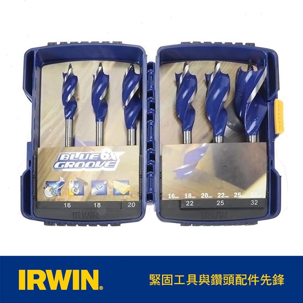 IRWIN 握手牌 6件6倍速木工鑽頭組 IW-10506628