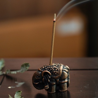 禾青香堂|大象香插 象 動物造型 吉祥 香爐 香插 線香座 臥香座