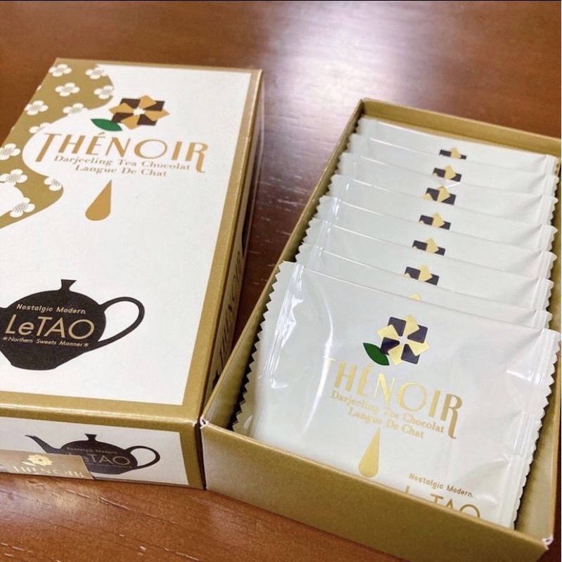 日本北海道小樽洋菓子舖LeTAO紅茶巧克力餅乾禮盒組白色戀人紅茶夾心巧克力9入