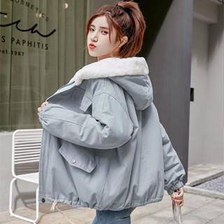 【Wik】冬天外套 羽絨外套 羽絨衣 羽絨服 棉服 棉襖 棉服女冬季外套加絨加厚韓版寬鬆學生洋氣百搭棉衣外穿秋款