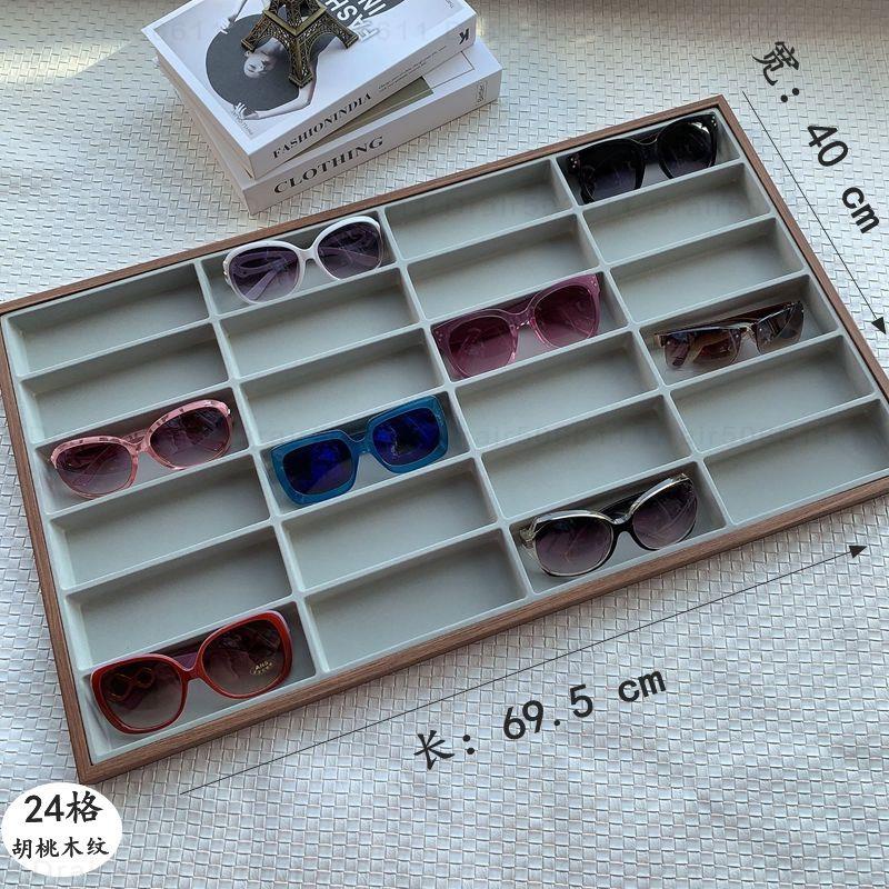 #眼鏡展示架展示盒# 眼鏡貨架眼鏡展示盒太陽鏡架子近視光學眼鏡展示托盤柜臺陳列道具