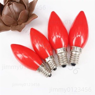 【質量保證】E14燈泡 燭臺電蠟燭 長明燈 財神燈 LED紅色財神燈泡 E12供佛神明小蓮花插座 排插 led