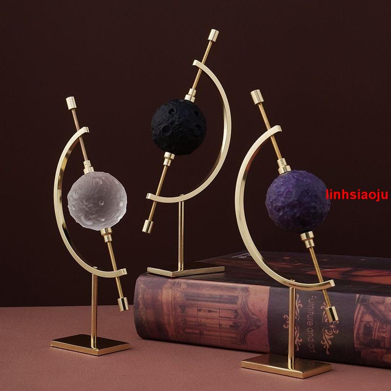 #特賣|特惠#五金鍍銅地球儀球支架玻璃球展架金屬金色裝飾擺件工藝品