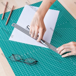 Alice&滿299發貨 得力切割墊板A3規格綠色模型A4大號加厚桌墊鼠標墊材質手工刻刀用&minchi56