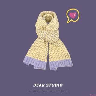 🧶限時免運🧶日系甜美可愛雙面愛心羊毛混紡編織圍巾女秋冬季軟糯保暖毛線圍脖針織毛線圍脖 百搭 加厚 保暖圍巾