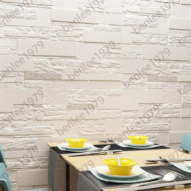 ⭐台灣出貨⭐歐式牆紙自粘3d立體 簡約現代牆貼溫馨臥室隔音壁紙 客廳電視背景天花板裝飾