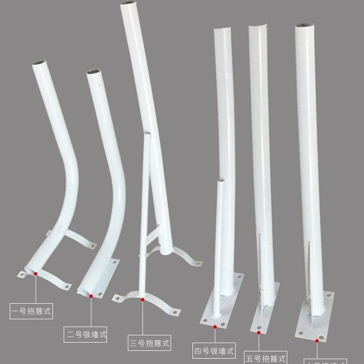 特惠/定制1米加厚LED挑臂路燈支架 電線桿墻壁路燈桿吸墻包箍燈桿