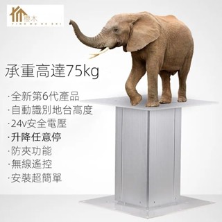 現貨直銷🔥可開發票🔥榻榻米遙控升降桌電動升降器小型自動升降臺定製電升降柱全自動
