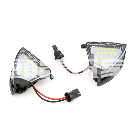 頭號玩家♛大眾高爾夫5專用LED後視鏡燈VW Golf 5迎賓燈倒車鏡燈照地燈Eos Jetta Passat