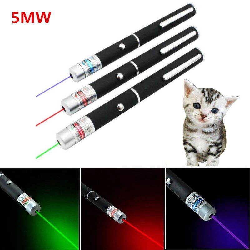 5MW LED Laser Pet Cat Toy Red Dot Light Sight 530Nm 405Nm