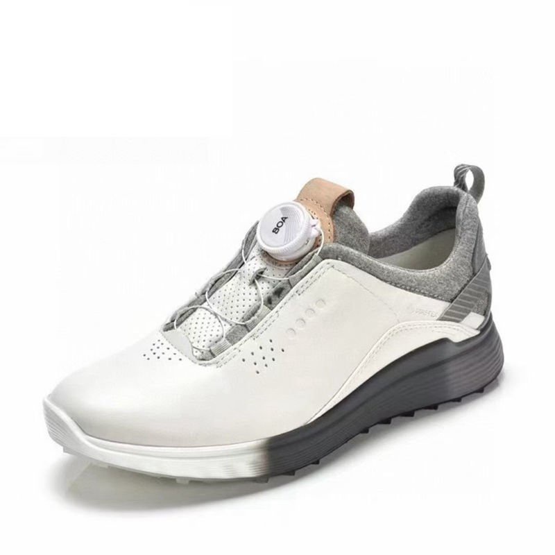 ECCO 特價清倉女士真皮戶外高爾夫球鞋golf shoe 防滑女款運動鞋女鞋子 LE3I