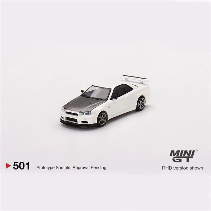 MINI GT 1:64 Nissan Skyline GTR R34 501# 合金 模型車 玩具 禮物 生日禮物男生