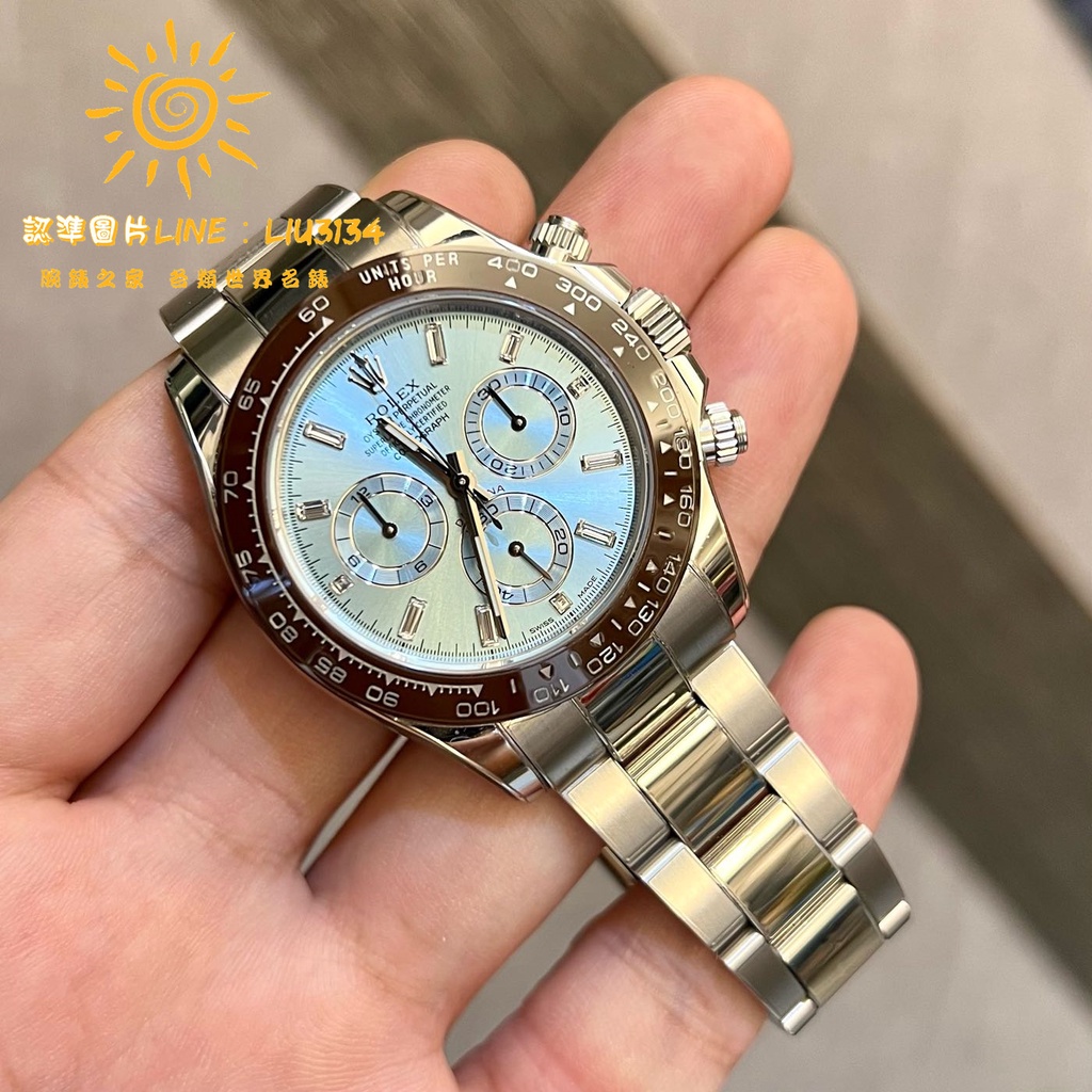 Rolex 勞力士116506A 2019 9.89極新 T鑽時標冰藍面 售價請私訊或來電洽詢