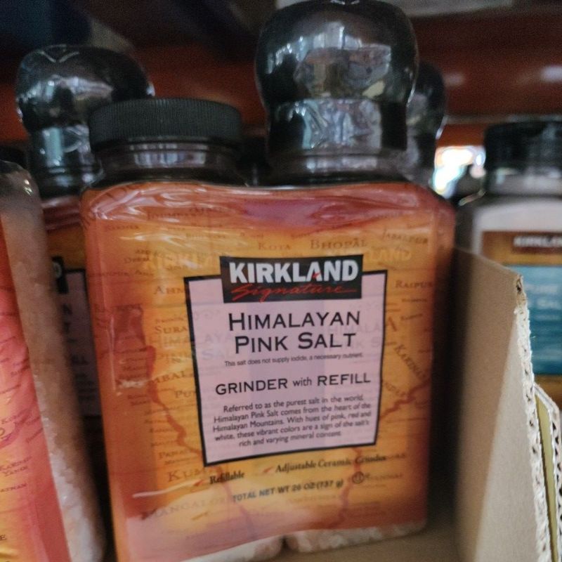 好市多代購 科克蘭 喜馬拉雅山粉紅玫瑰鹽及補充瓶 玫瑰鹽 海鹽 鹽巴 pink salt (737g)#1250143