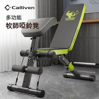 【臺灣出貨】重訓 多功能健身椅 啞鈴凳 臥推凳 重量訓練 傢用仰臥起坐輔助 健身器材 折疊牧師凳
