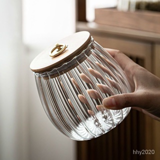 【限時優惠】透明玻璃瓶密封罐茶葉罐傢用高檔特價食品級大容量糖罐罐子竹蓋 OJPA
