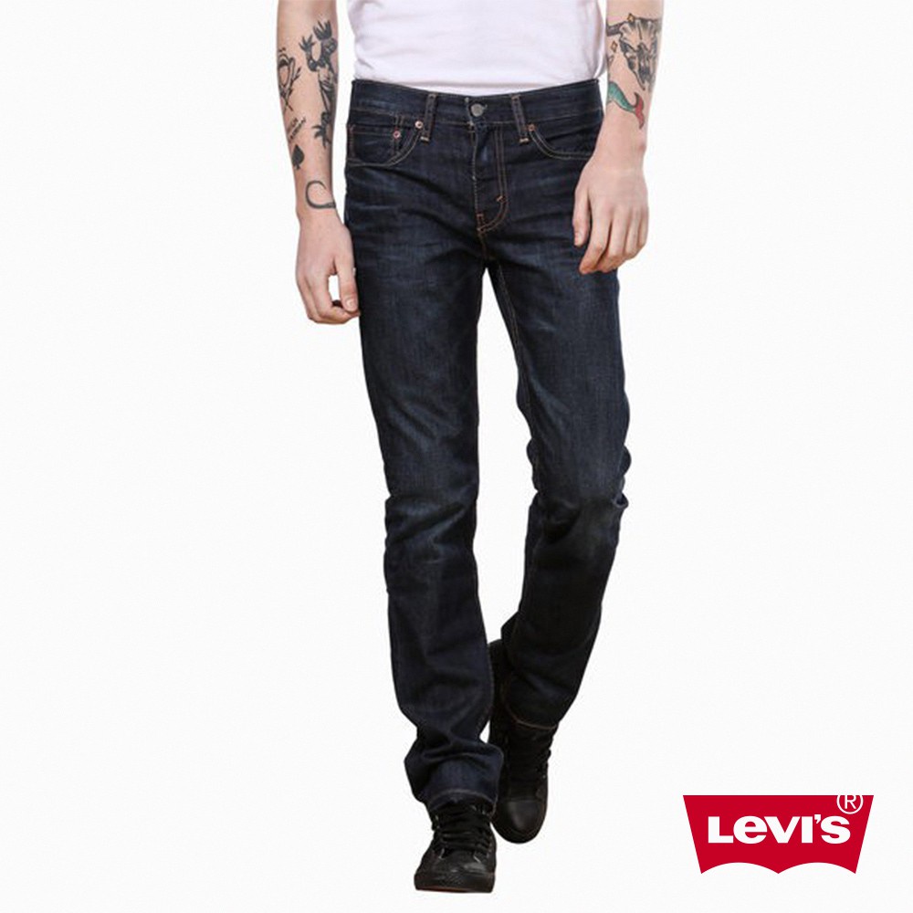 Levis 男款 511 低腰修身窄管牛仔褲 / 原色基本款 / 彈性布料 人氣新品 04511-2406